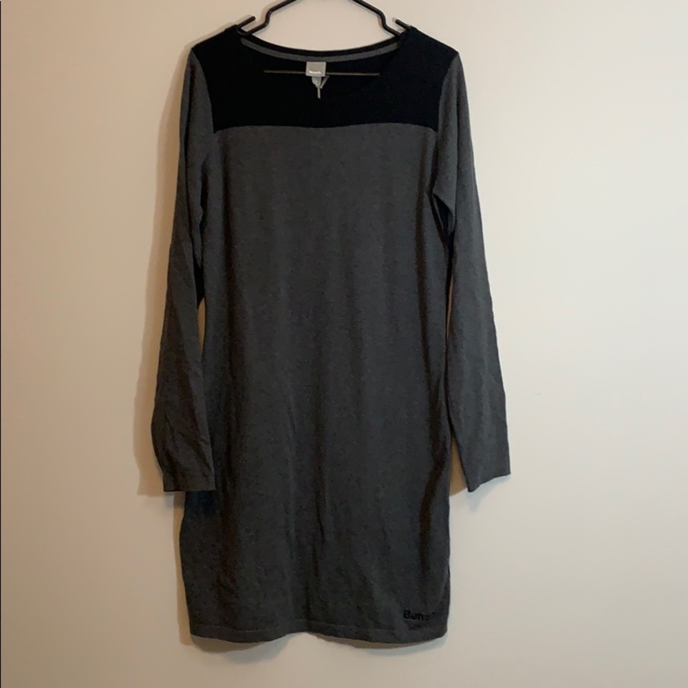 Colour block sweater dress